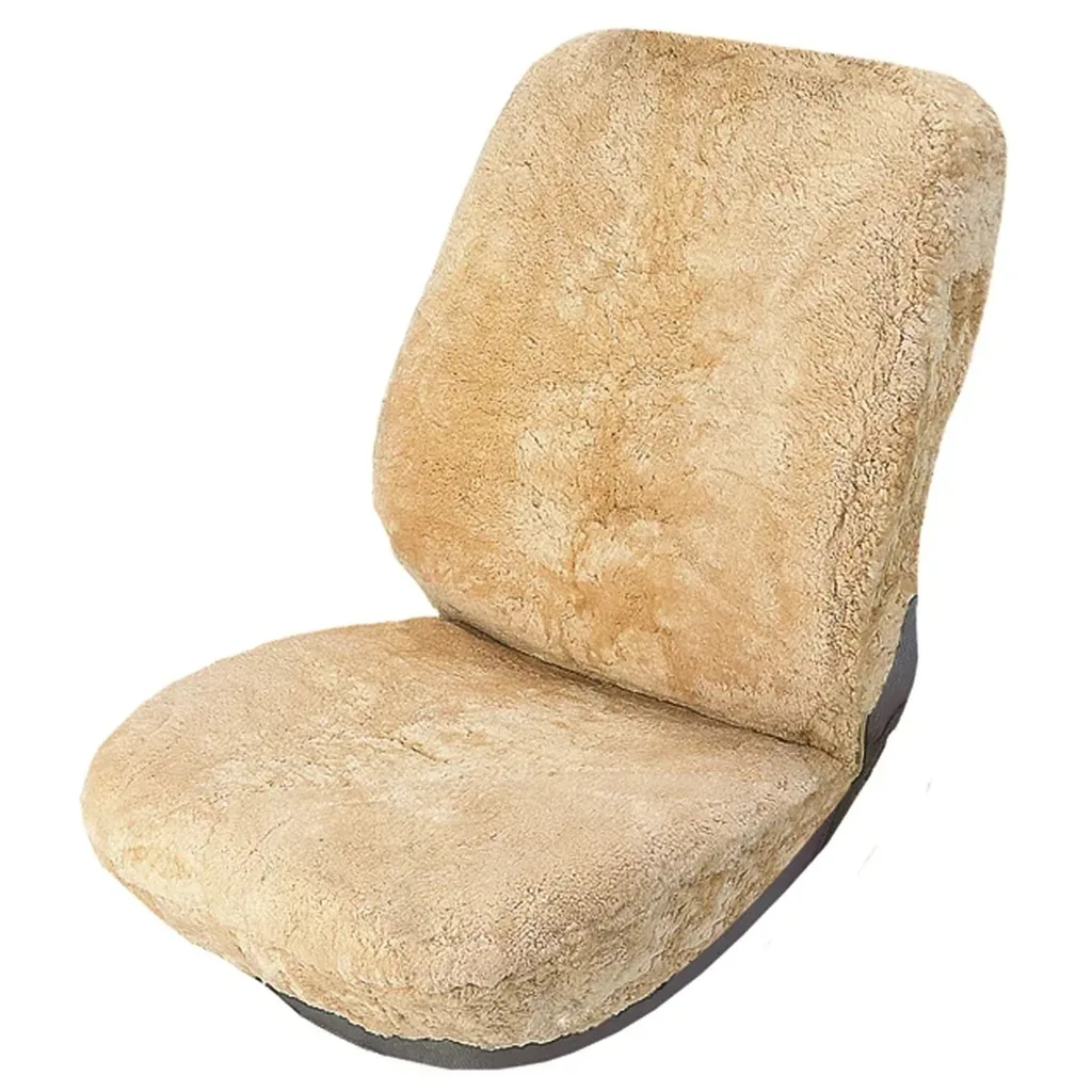 Lammfell Sitzbezug beige