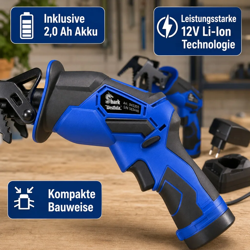 Akku Säbelsäge 12V Li-Ion "Shark"
