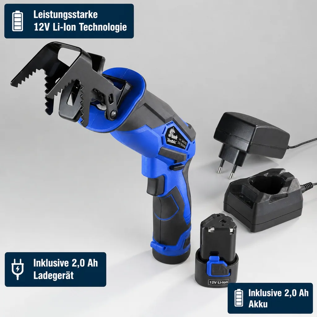 Akku Säbelsäge 12V Li-Ion "Shark"