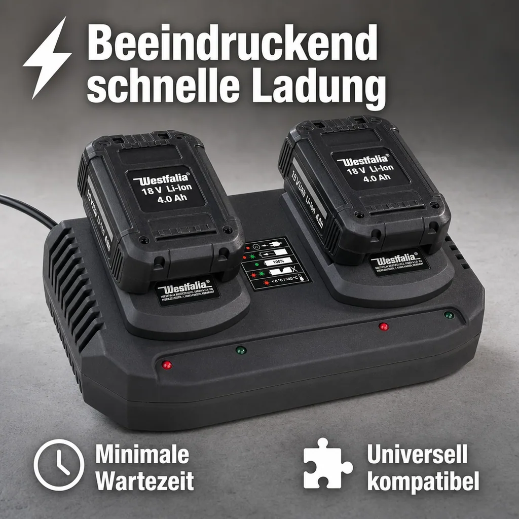 Doppel-Schnellladegerät 3,5 A DASLG 18 V