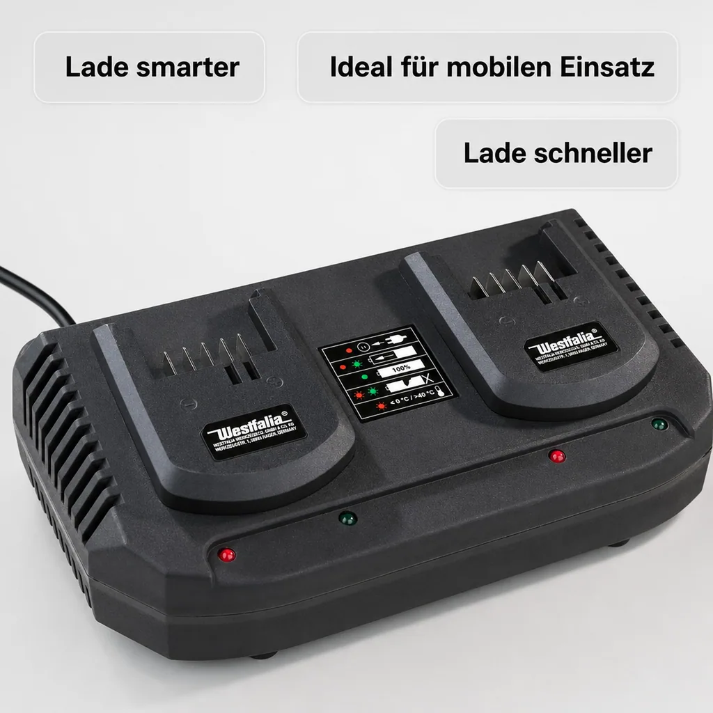 Doppel-Schnellladegerät 3,5 A DASLG 18 V