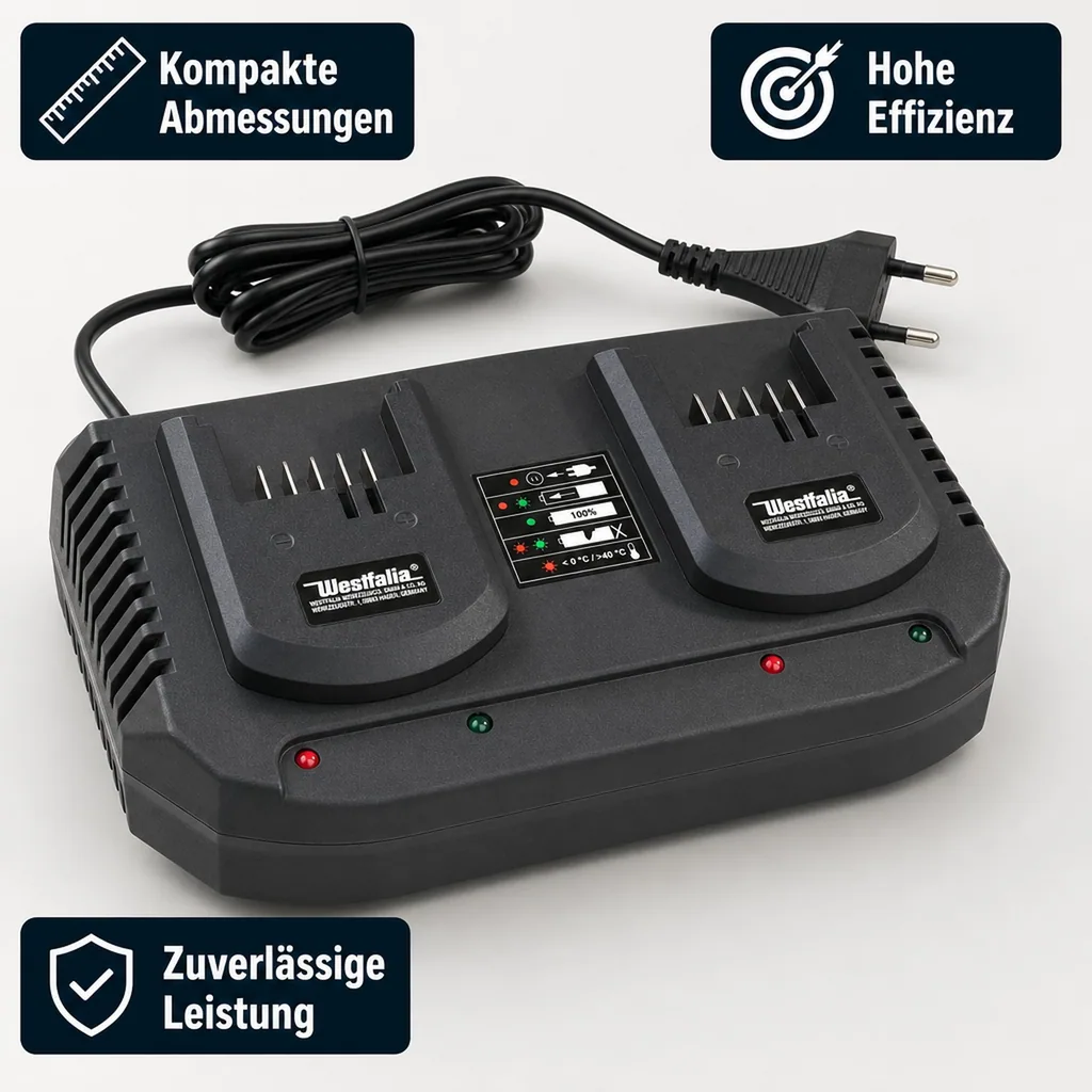 Doppel-Schnellladegerät 3,5 A DASLG 18 V