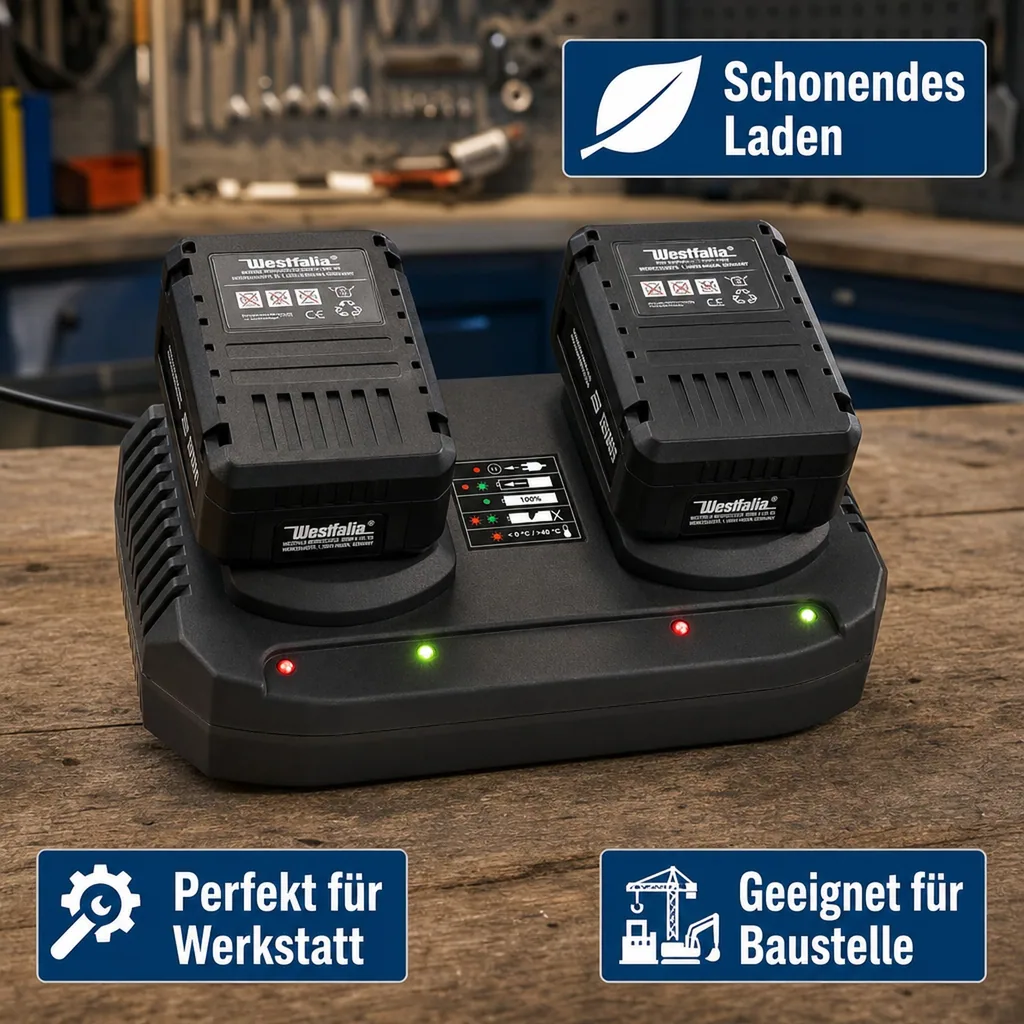 Doppel-Schnellladegerät 3,5 A DASLG 18 V