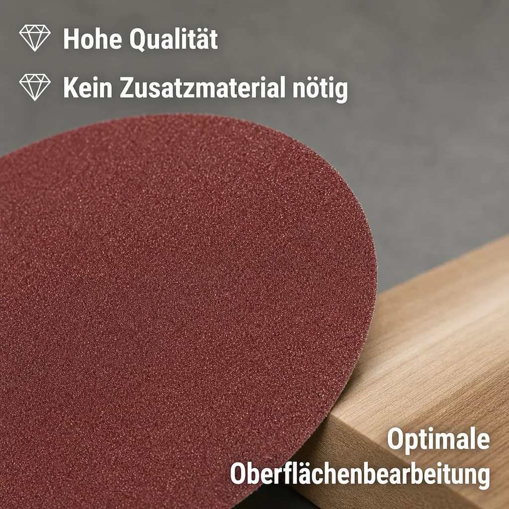 Schleifpapier Set, Durchmesser 125 mm, selbstklebend, 6 Stück (je 2 x K60-K80-K120)