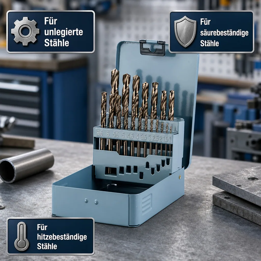 HSS Cobalt Bohrer Satz 19-teilig