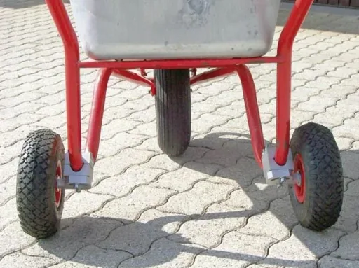 Stützräder Anbausatz für Schubkarren, 2er Set