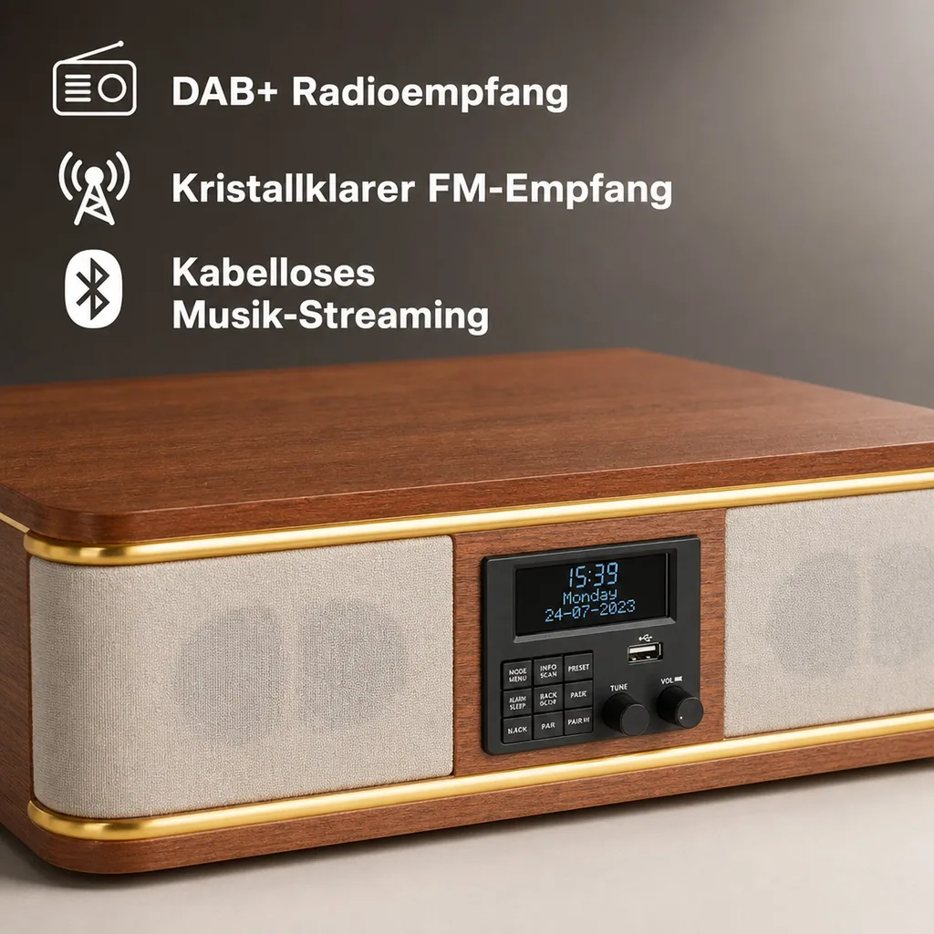 Kompaktanlage Plattenspieler DAB+