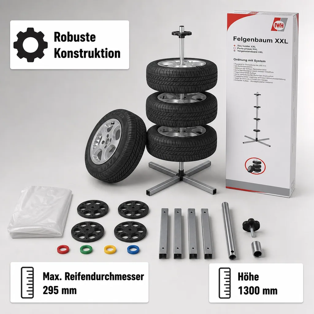 Felgenbaum bis Ø 295 mm Reifen