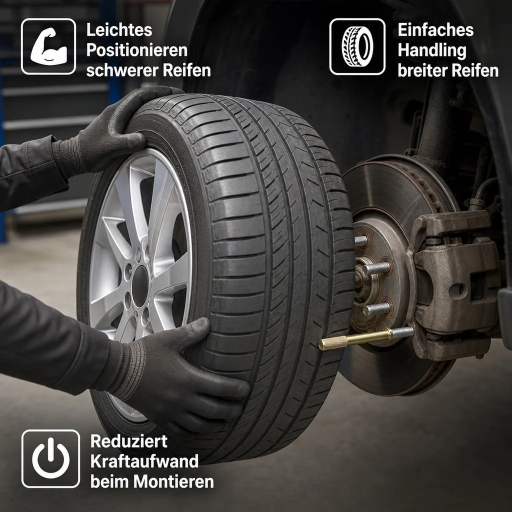 Rad Montagehilfe Fixierbolzen, 8-teiliges Set