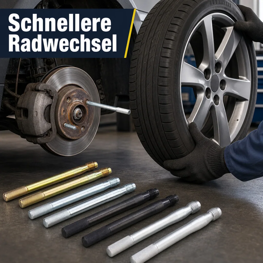 Rad Montagehilfe Fixierbolzen, 8-teiliges Set