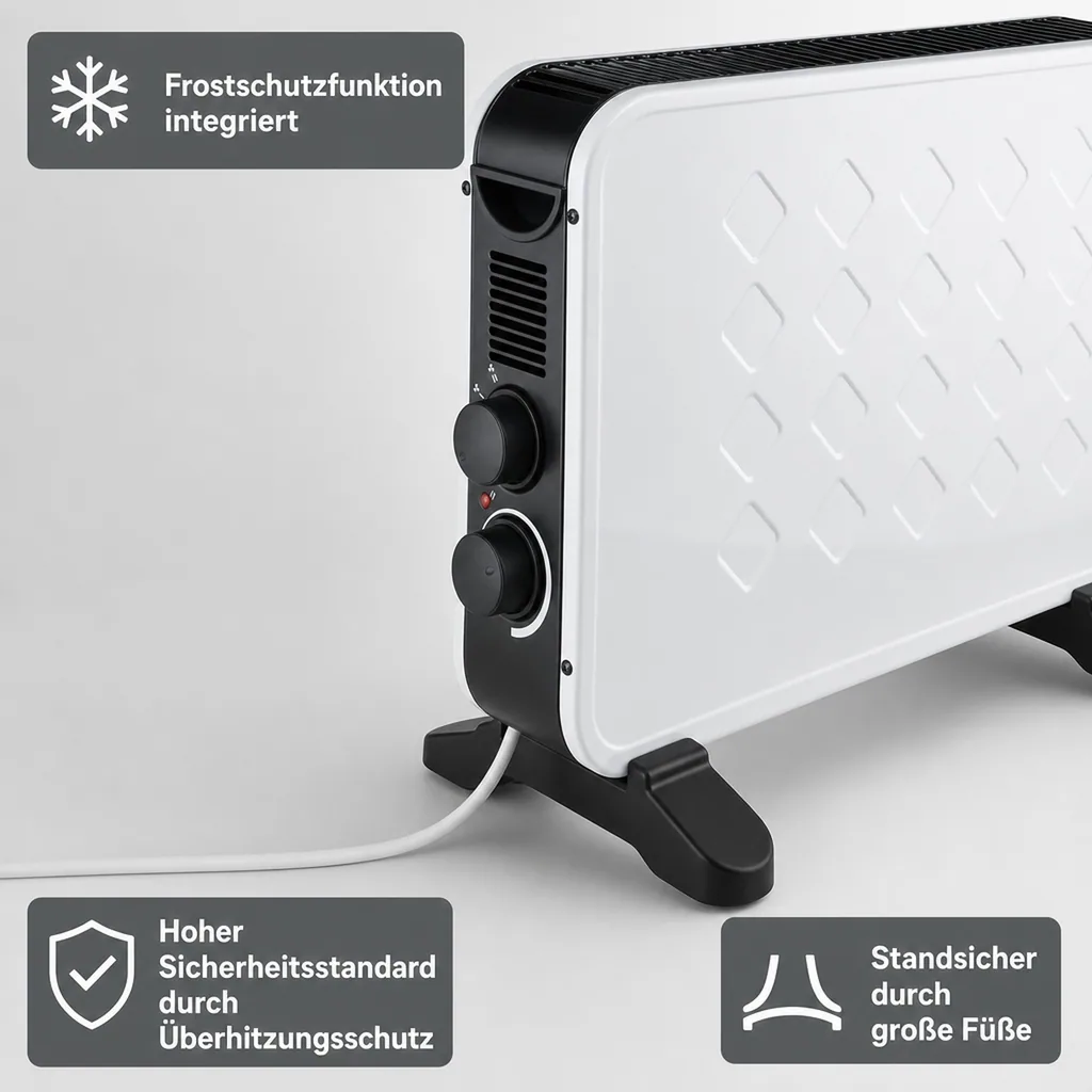 Konvektor Heizung mit Timer
