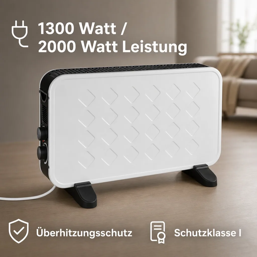 Konvektor Heizung mit Timer