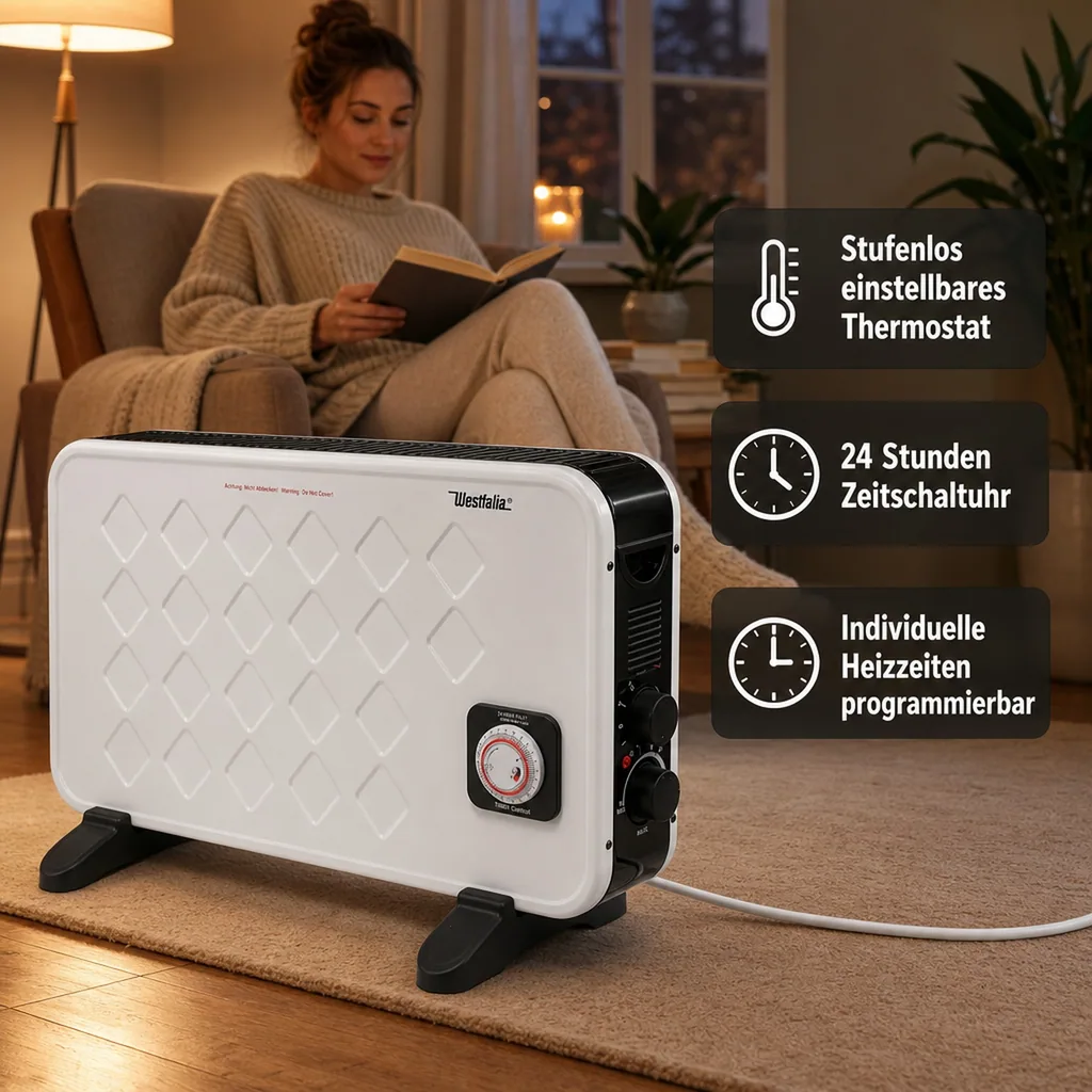 Konvektor Heizung mit Timer