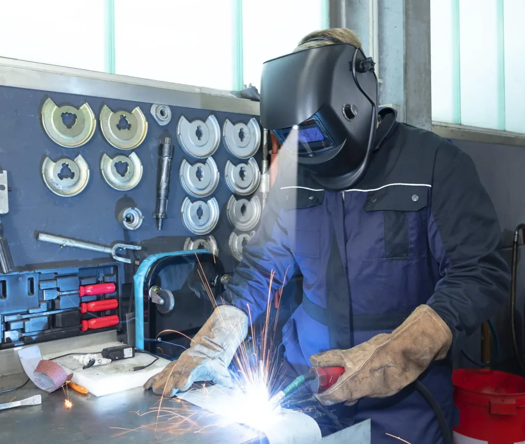 Automatik Schweißhelm mit Zusatz LED
