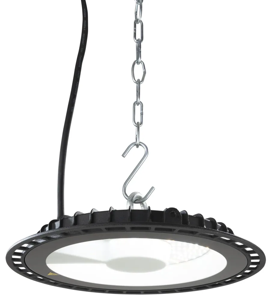 LED-Hallenstrahler, 100 Watt, 11000 Lumen, Lichtfarbe wählbar, fernbedienbar