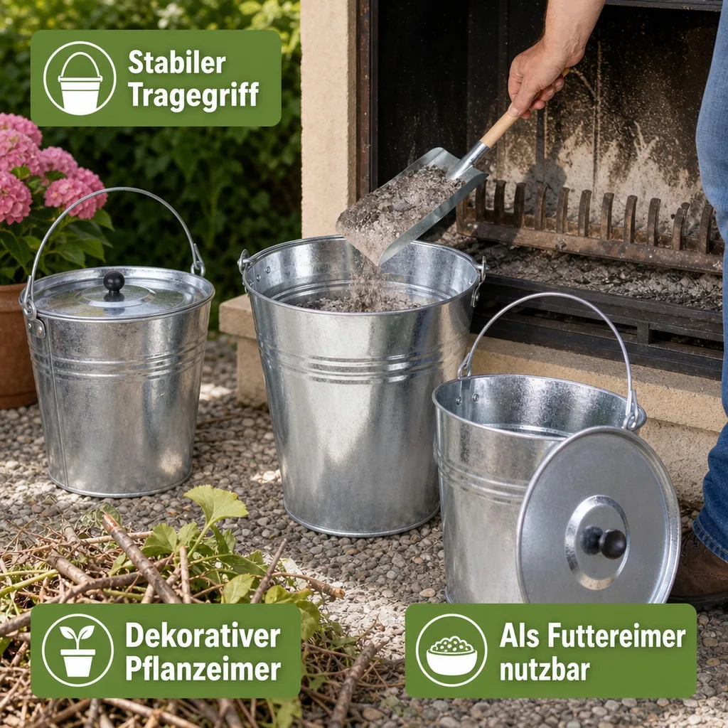 Zinkeimer Set, 5-teilig