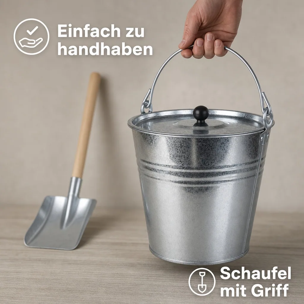 Zinkeimer Set, 5-teilig