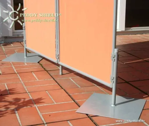 Paravent Fußplatte 35x35 cm