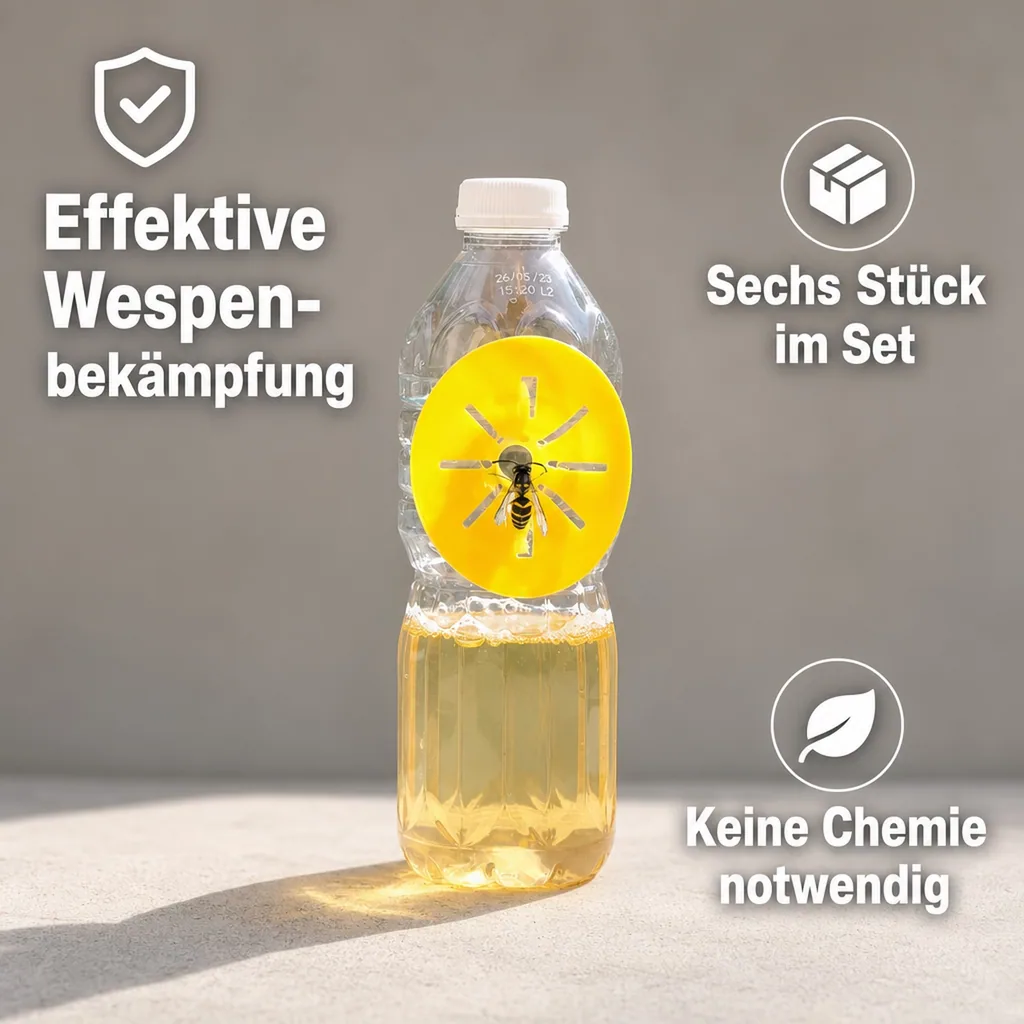 Wespenfalle für Flaschen, 6er-Set