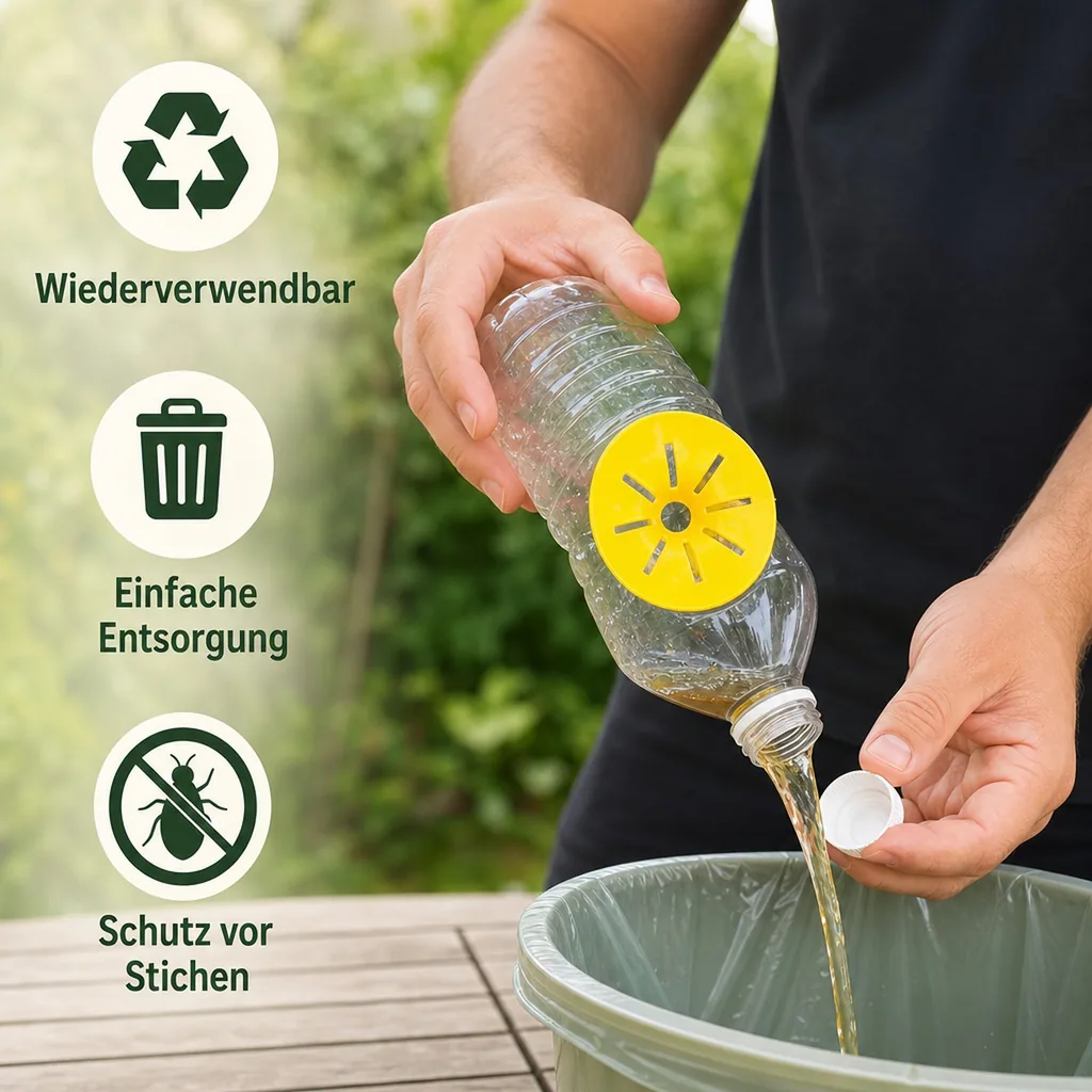 Wespenfalle für Flaschen, 6er-Set