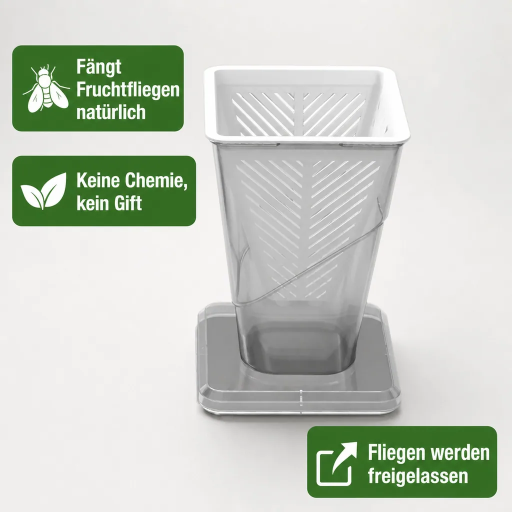 Fruchtfliegenfalle - Lebendfalle