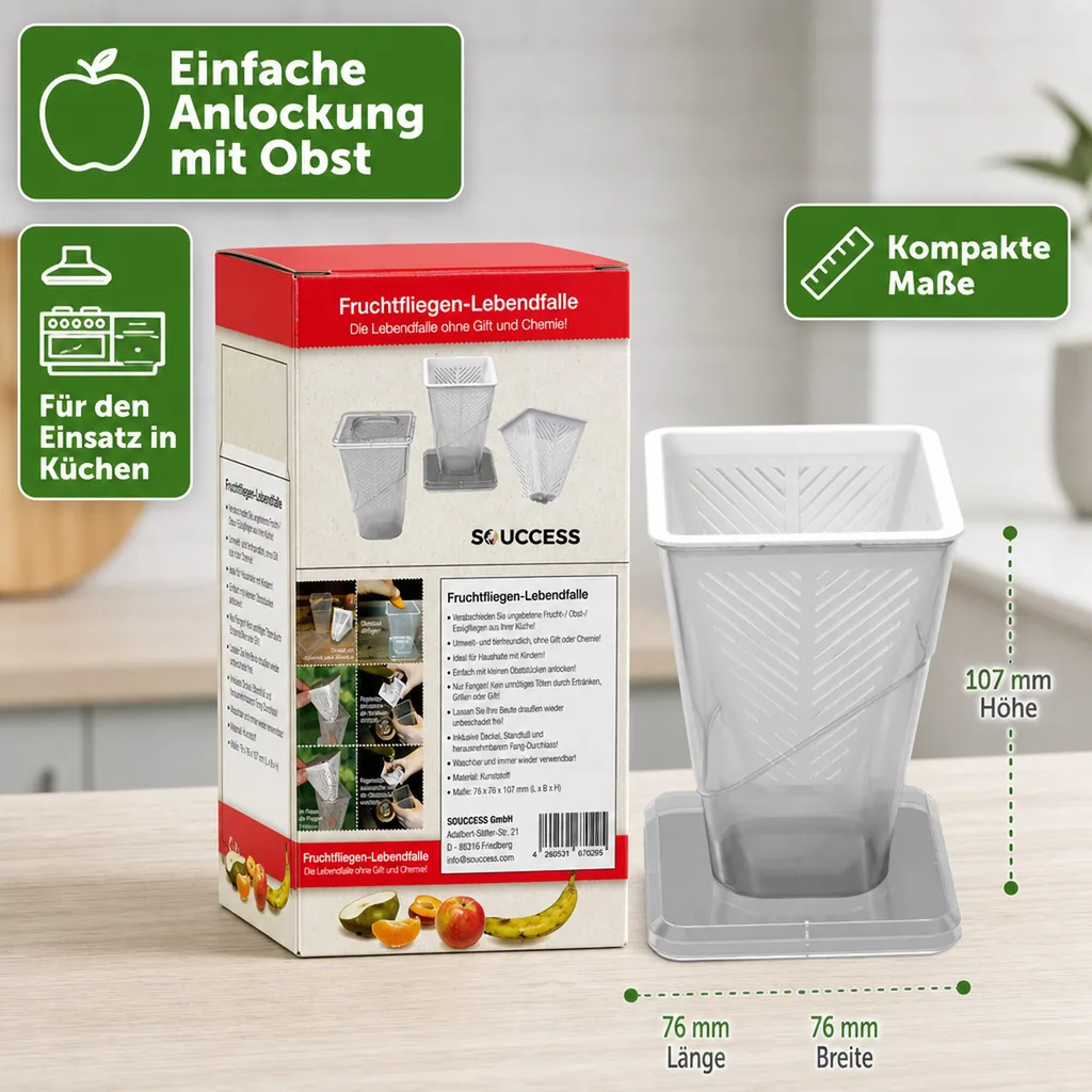 Fruchtfliegenfalle - Lebendfalle
