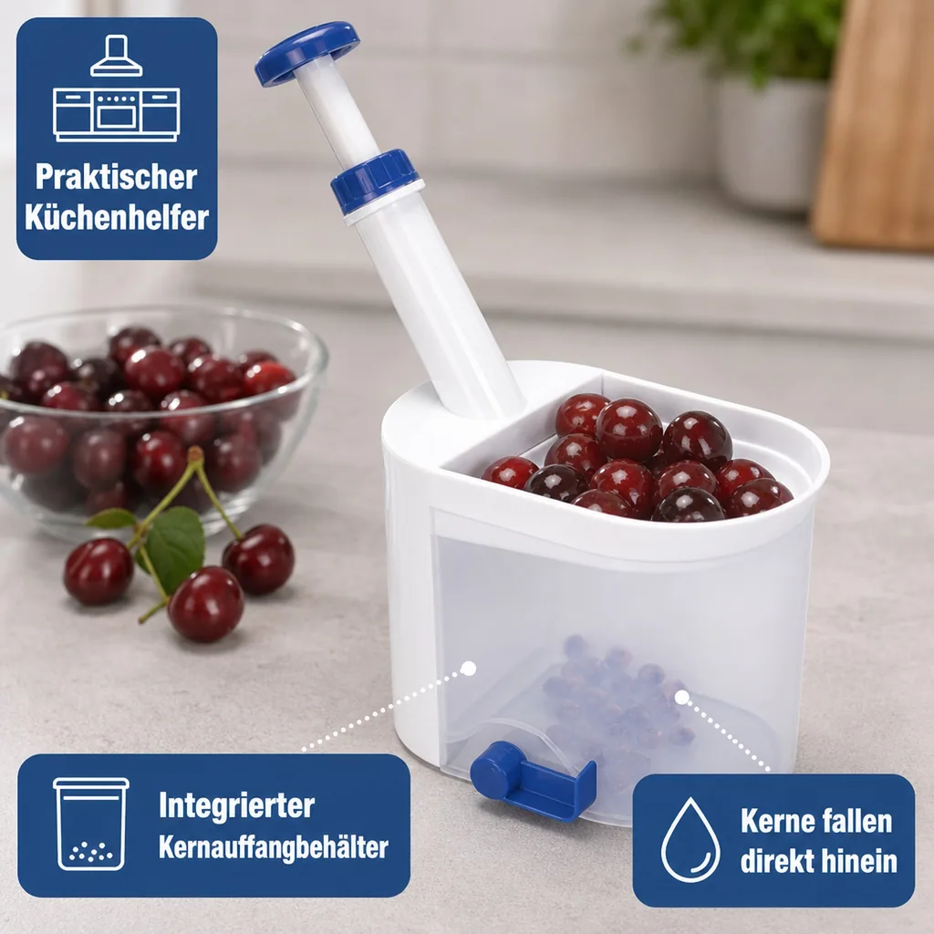 Kirschentkerner, Weiß/ Blau