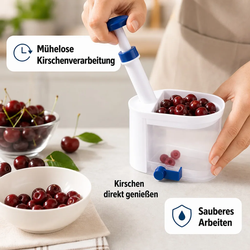 Kirschentkerner, Weiß/ Blau