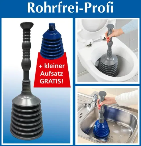 Rohrfrei-Profi, Rohrfrei-Pumpe, 3-teilig