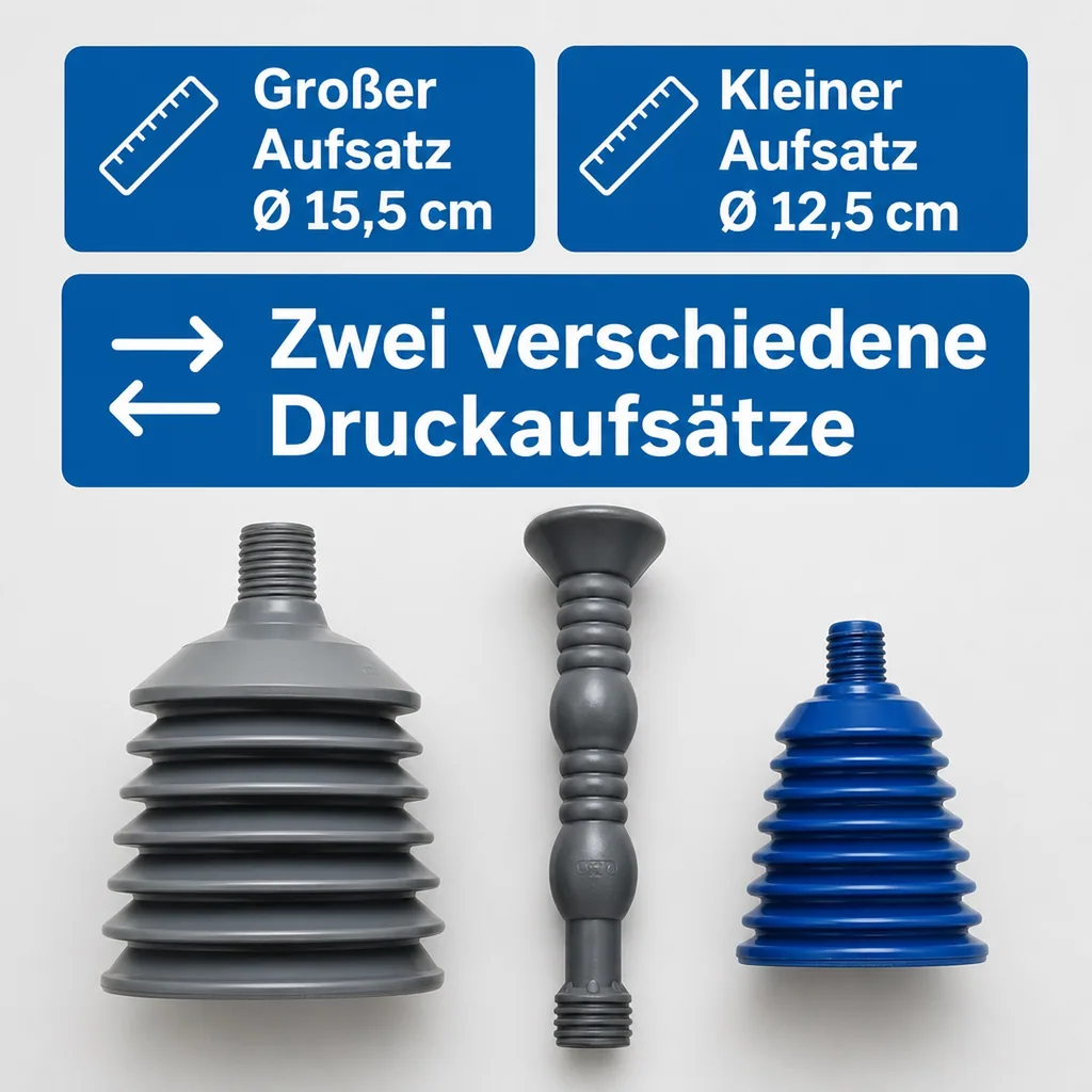 Rohrfrei-Profi, Rohrfrei-Pumpe, 3-teilig