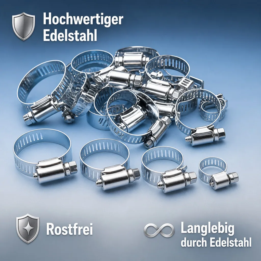 Schlauchschellen, 20-tlg. Satz