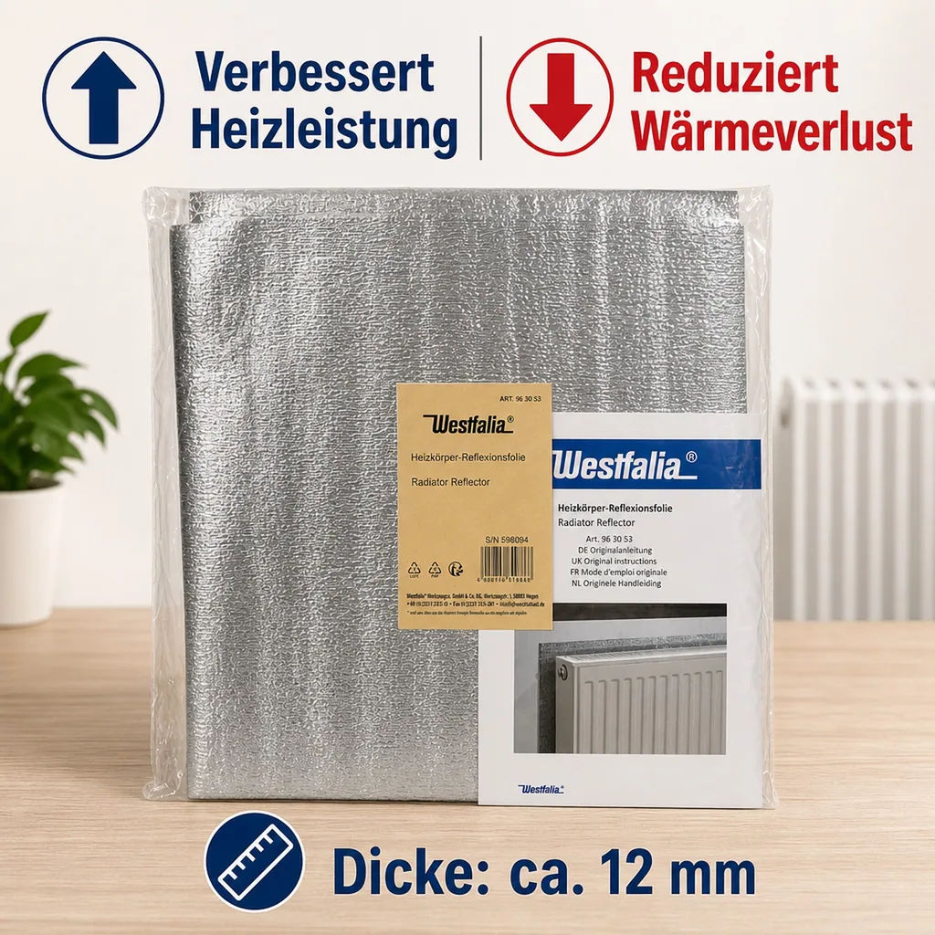 Heizkörper Reflexionsfolie, selbstklebend