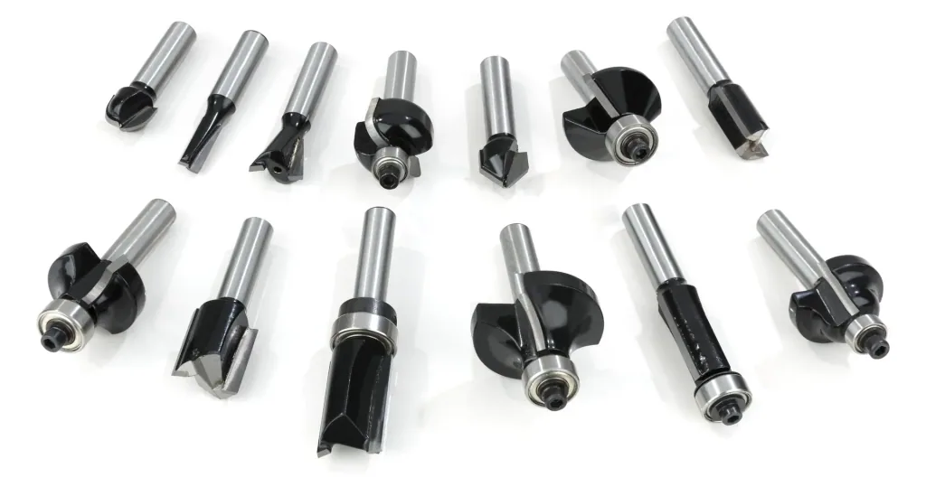 HM Fräsersatz 13-teilig (Oberfräsen), 8mm Schaft