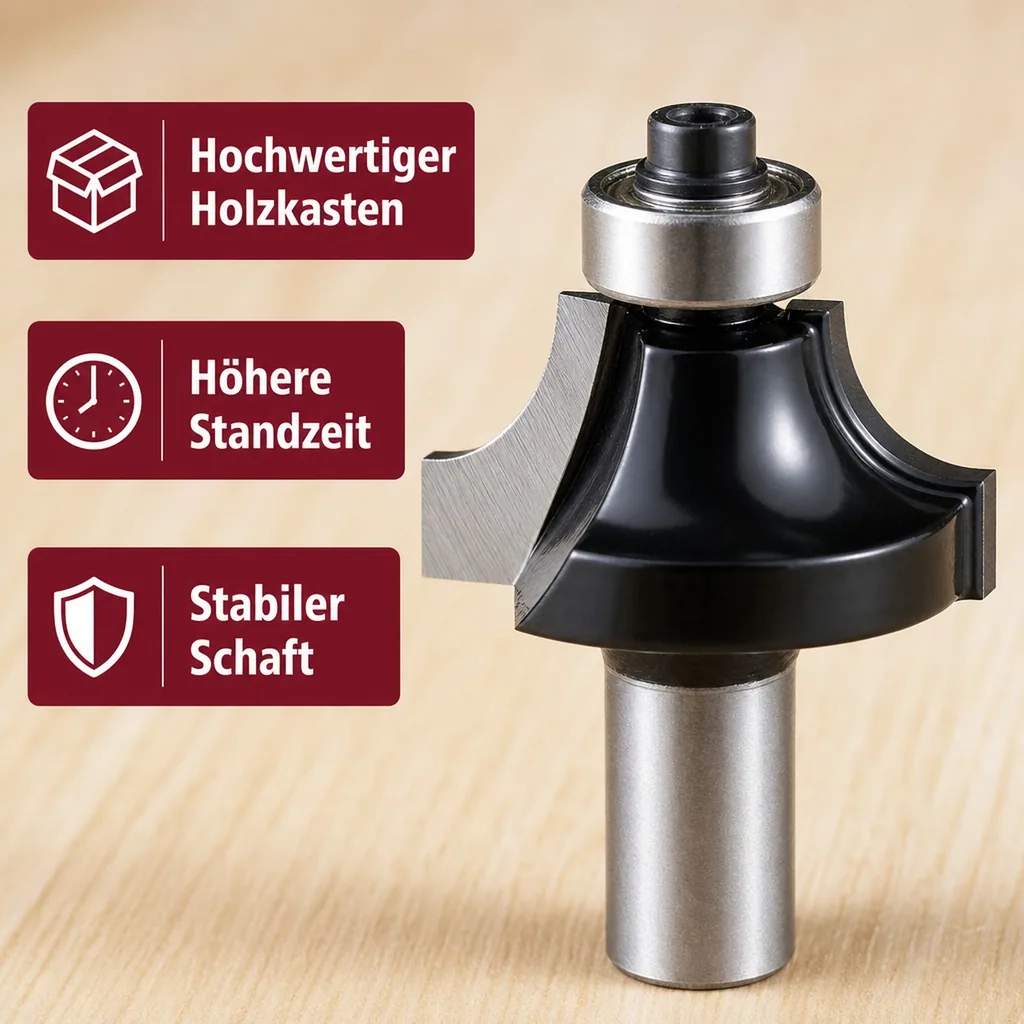 HM Fräsersatz 13-teilig (Oberfräsen), 8mm Schaft