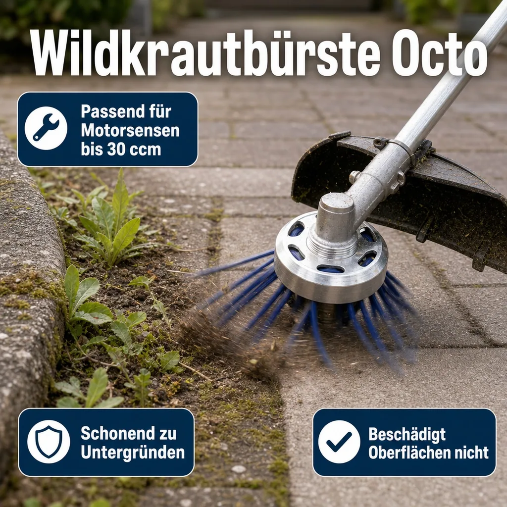 Wildkrautbürste Octo