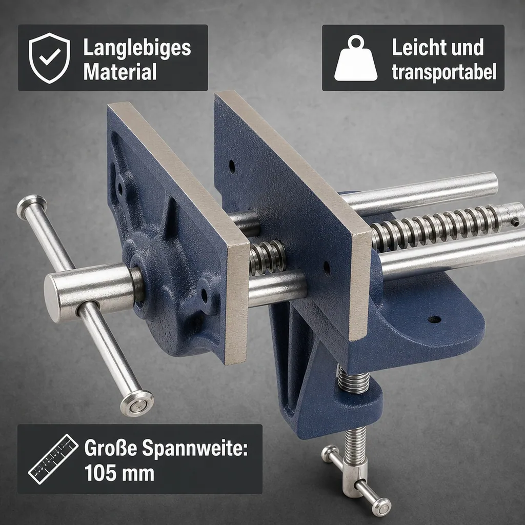 Transportabler Schraubstock