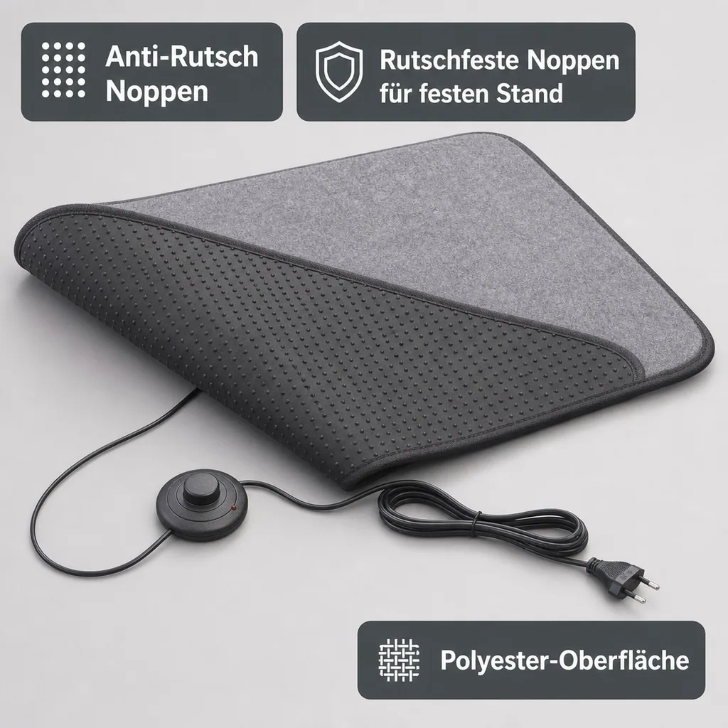 Heizteppich mit Fußschalter