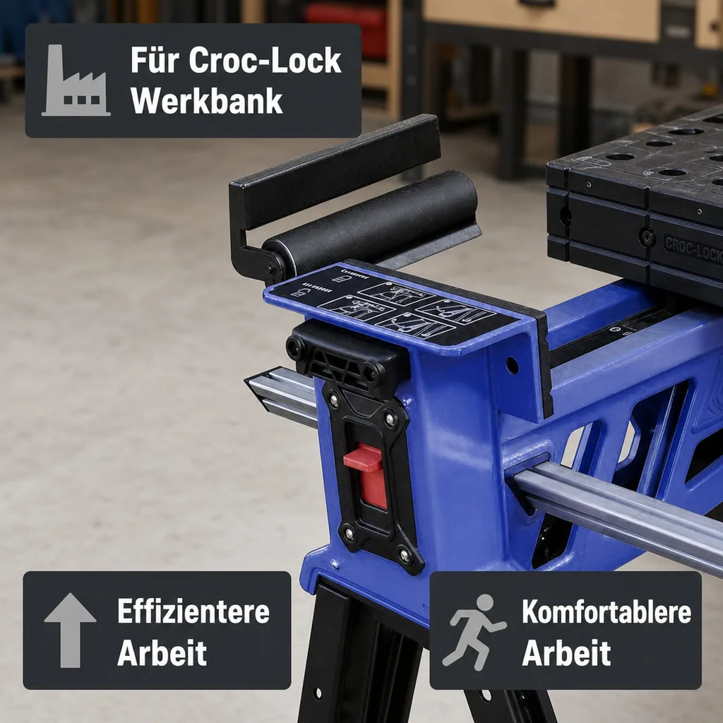 Laufrollenführung für Mobile Werkbank