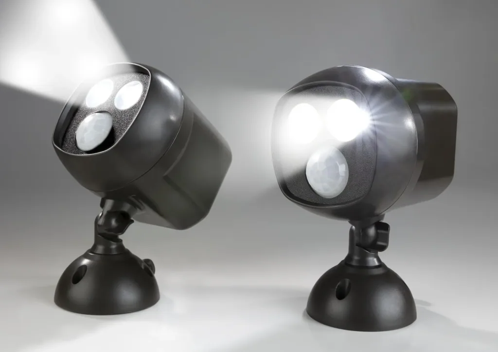 LED-Sicherheitsleuchte mit Funkkopplung, 2 Stück (Batterien nicht enthalten)