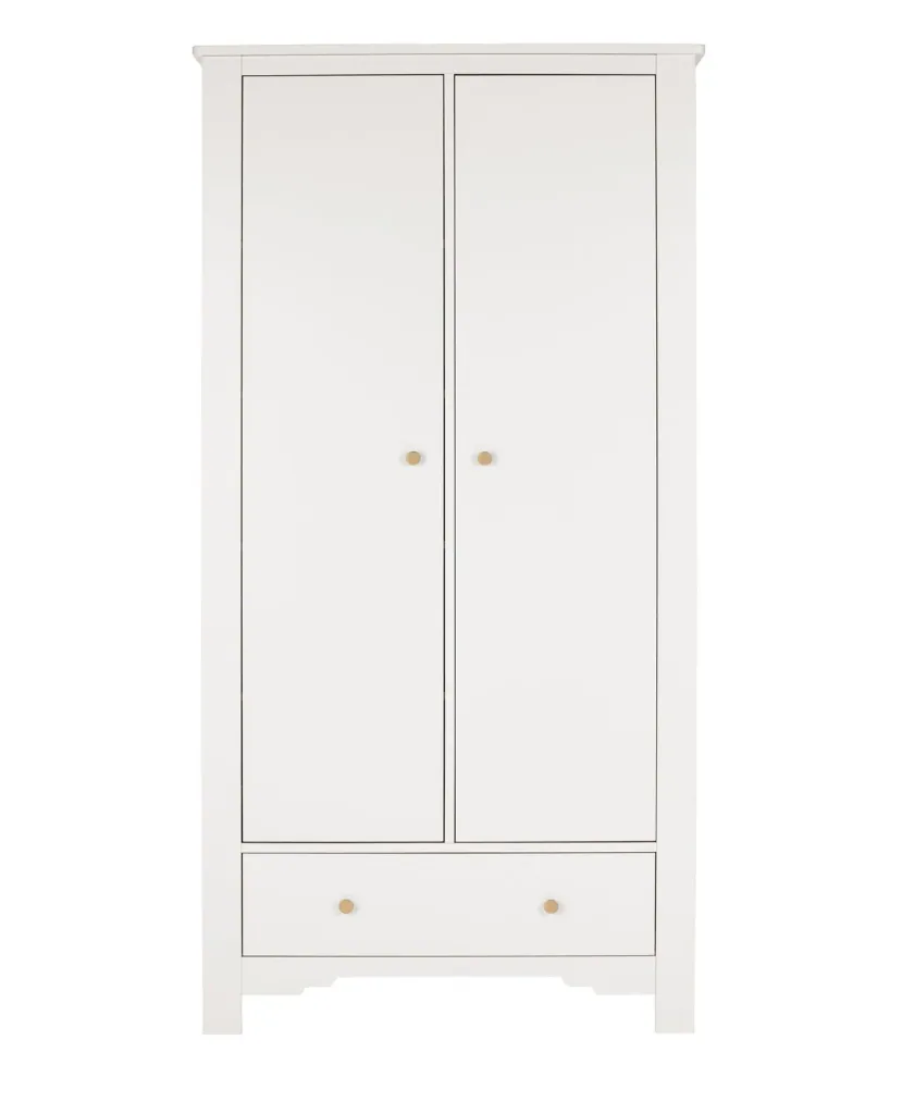 Montmartre Kleiderschrank, Babyschrank, Kinderschränk - 104 x 52 x 200 cm, Farbe: weiss