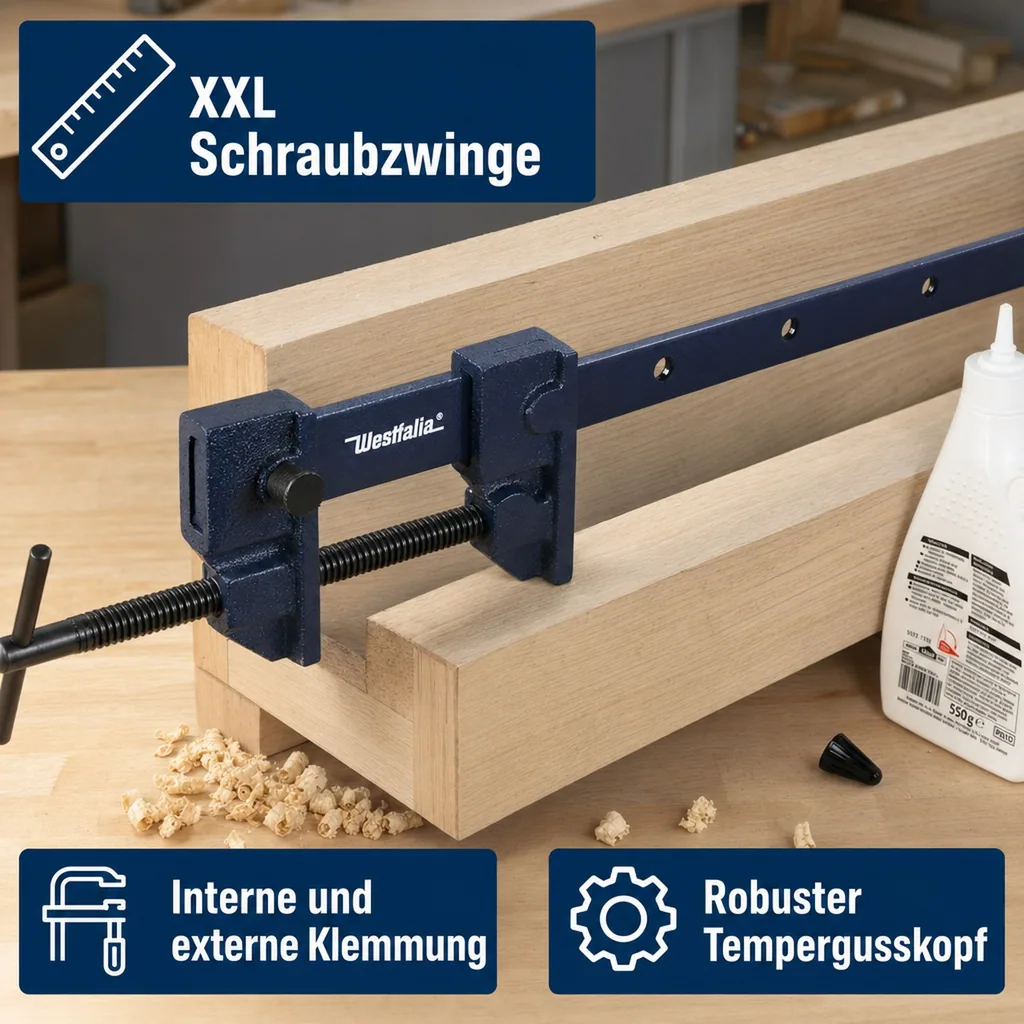 Schraubzwinge XXL, 2-Funktionen