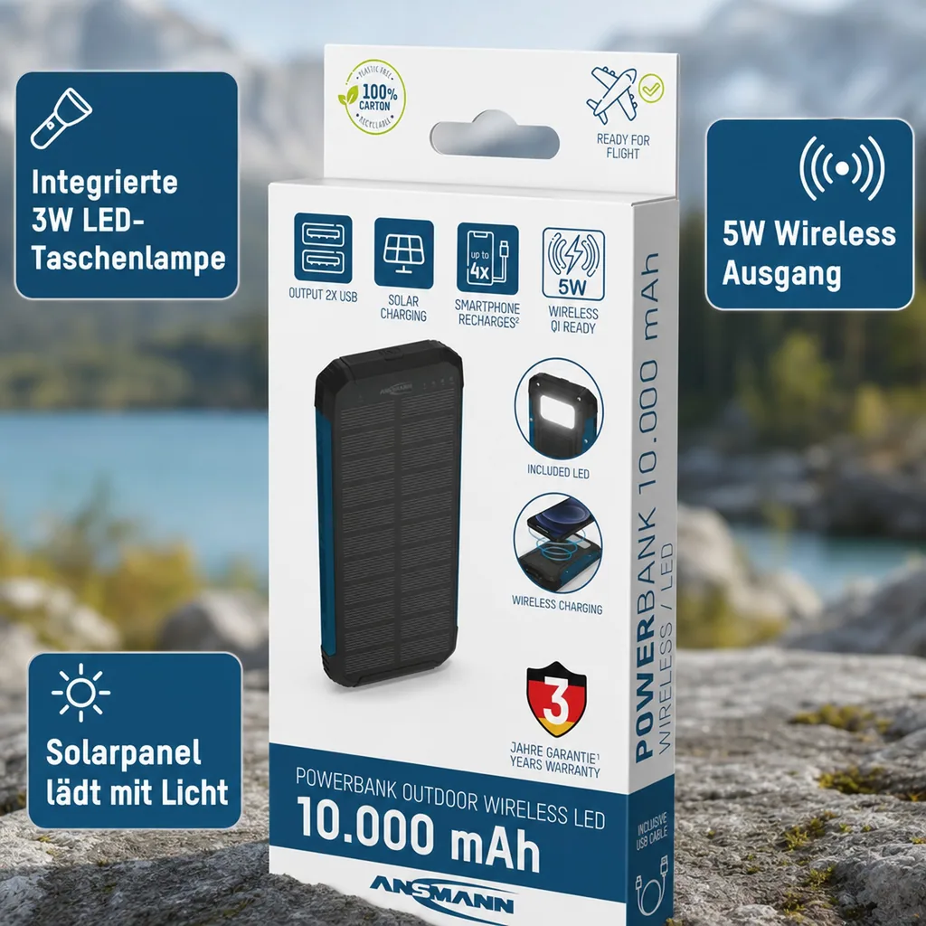 Outdoor Powerbank PB212W LED