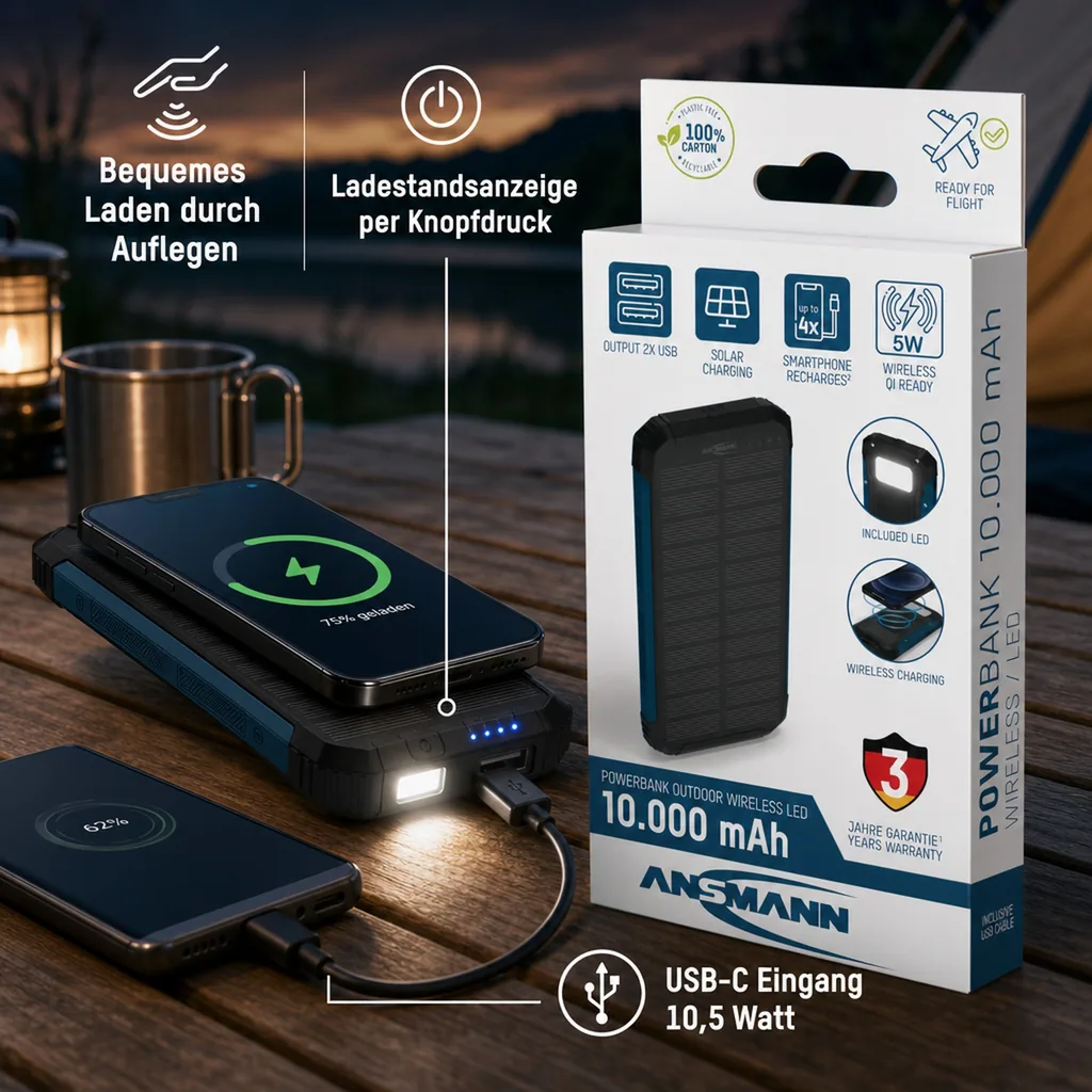 Outdoor Powerbank PB212W LED