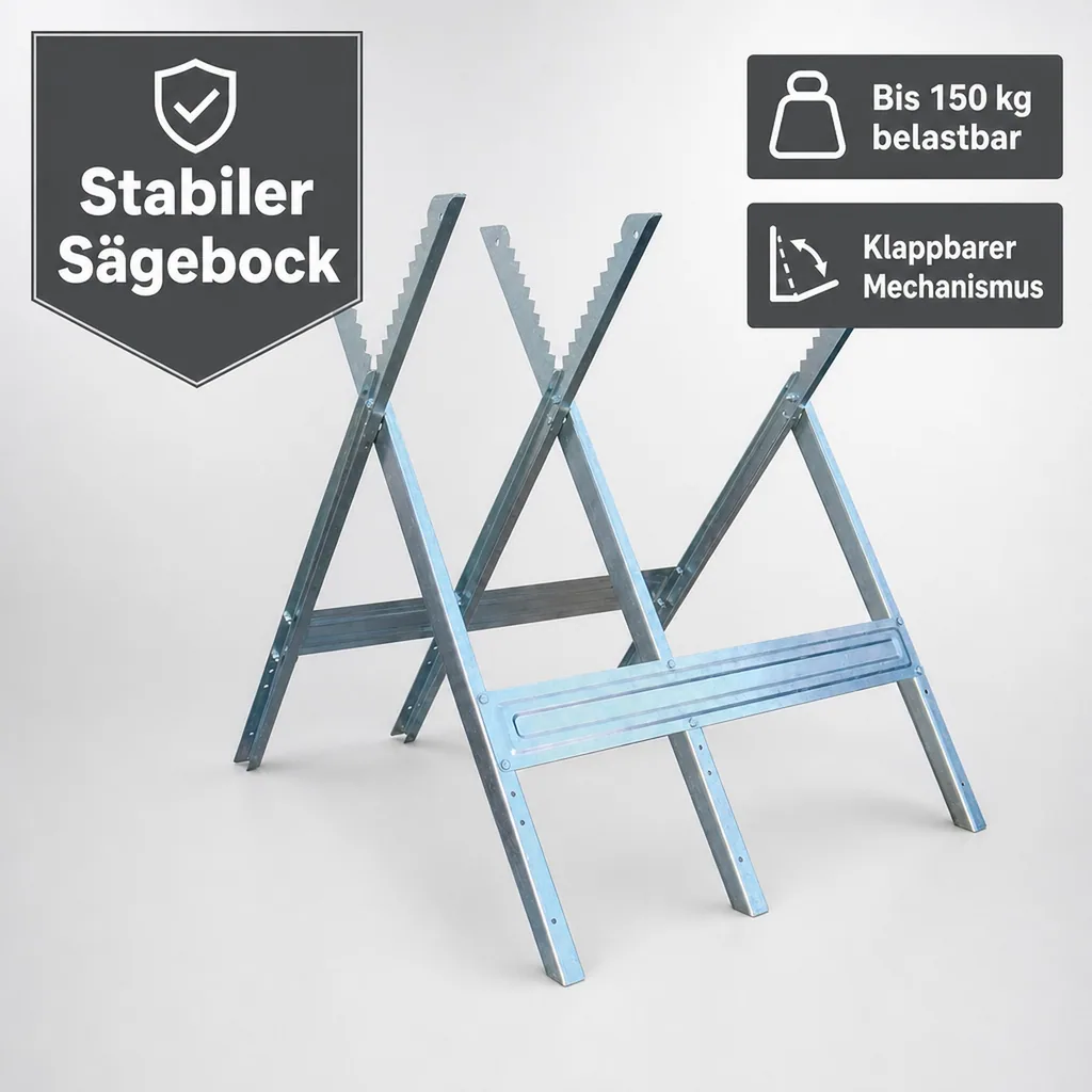 Klappbarer Holzsägebock