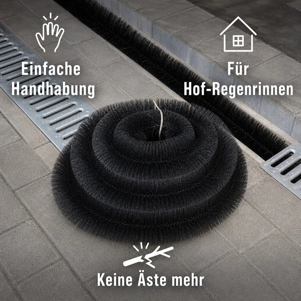 Rinnenigel, 4 m Länge, 120 mm Durchmesser
