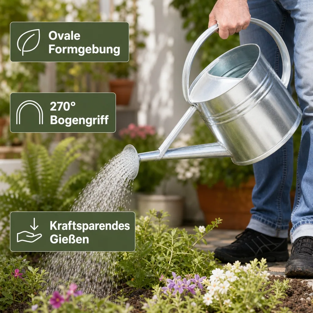Gießkanne verzinkt 10 L