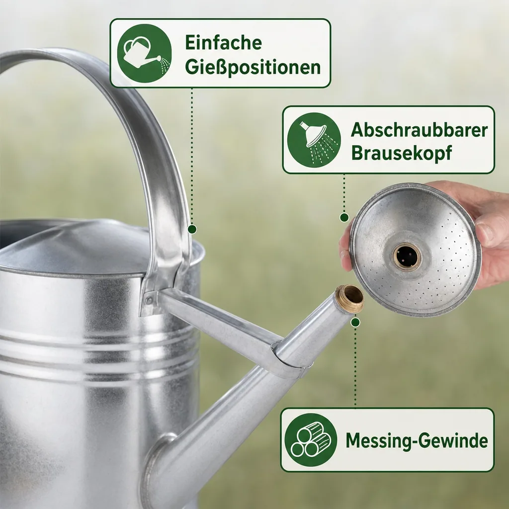 Gießkanne verzinkt 10 L