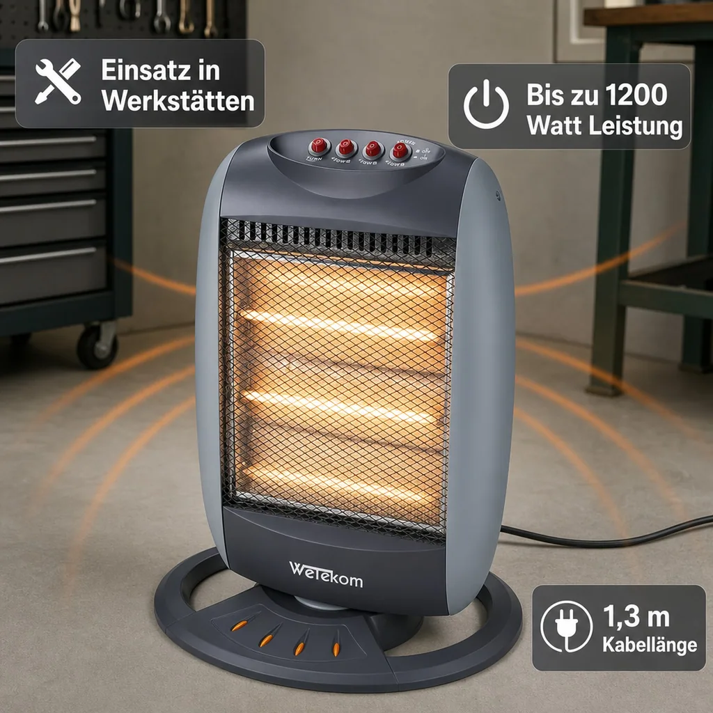 Halogen Heizgerät, 3 Stufen