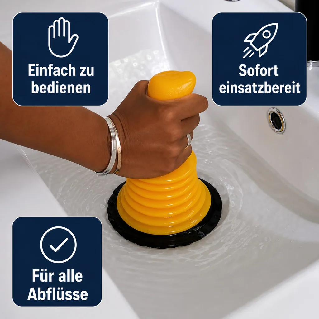 Mini-Saugpumpe "Rohr-frei"