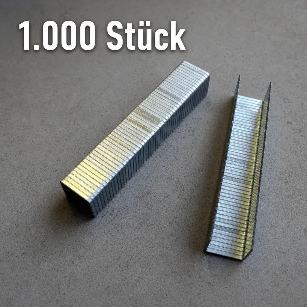 6 mm Flachdraht Tacker Klammern, 1.000 Stärke, 1,2 mm